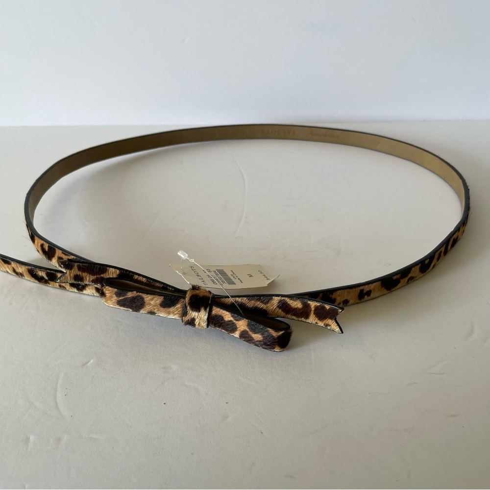 Talbots Animal Print 100% Hair Calf Belt Size M